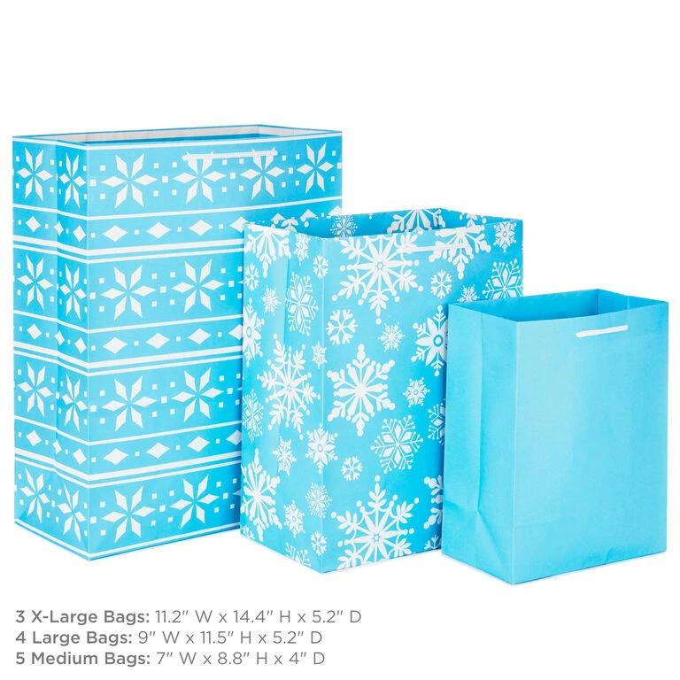 Hallmark Assorted Sizes And Designs 12-Pack Christmas Gift Bags 3 Hallmark Assorted Sizes And Designs 12-Pack Christmas Gift Bags - Image 3