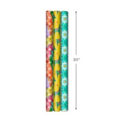 Hallmark Festive And Fun 3-Pack Multicolored Wrapping Paper, 120 Sq. Ft. -Hallmark 3Pack Festive and Fun Holiday Wrapping Paper 5JXW1082 03