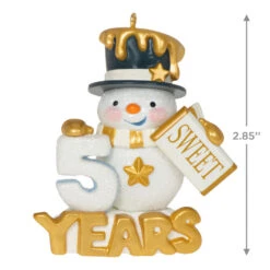 Hallmark 50 Sweet Years Special Edition Ornament 8 Hallmark 50 Sweet Years Special Edition Ornament -Hallmark 50 Sweet Years Snowman Keepsake Ornament 1799QGO2509 03