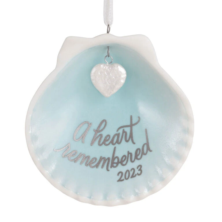 Hallmark A Heart Remembered 2023 Porcelain Ornament 1 Hallmark A Heart Remembered 2023 Porcelain Ornament