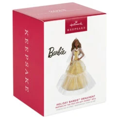 Hallmark 2023 Black Holiday Barbie™ Ornament 9 Hallmark 2023 Black Holiday Barbie™ Ornament -Hallmark African American Holiday Barbie Keepsake Ornament 2199QXR8217 04