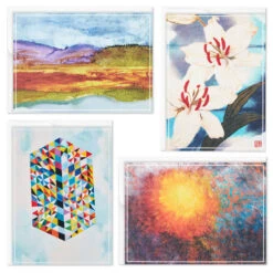 Hallmark ArtLifting Nature And Abstracts Blank Note Cards Assortment, Box Of 24 -Hallmark ArtLifting Nature Art Assorted Boxed Blank Cards 3SOM1334 03