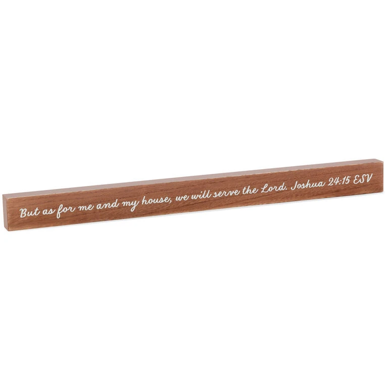 Hallmark As For Me And My House Scripture Quote Sign, 23.5x2 1 Hallmark As For Me And My House Scripture Quote Sign, 23.5x2