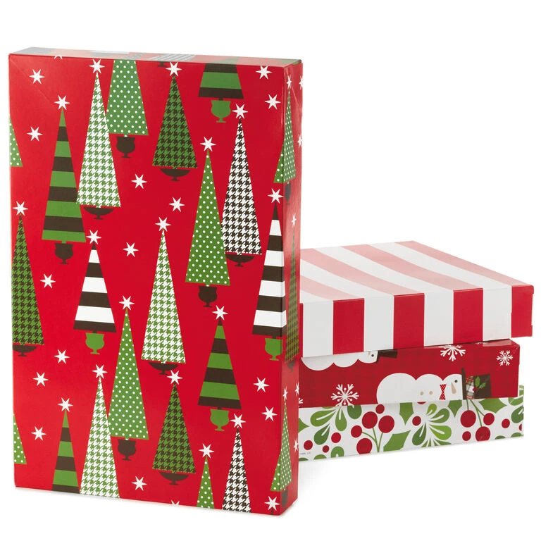 Hallmark Assorted 12-Pack Designed Christmas Shirt Boxes 1 Hallmark Assorted 12-Pack Designed Christmas Shirt Boxes
