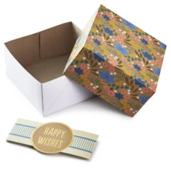 Hallmark 4", 8" And 10" Floral 3-Pack Gift Boxes With Bands 8 Hallmark 4", 8" And 10" Floral 3-Pack Gift Boxes With Bands -Hallmark Assorted Sizes Floral Gift Boxes With Bands 5EBC1230 03