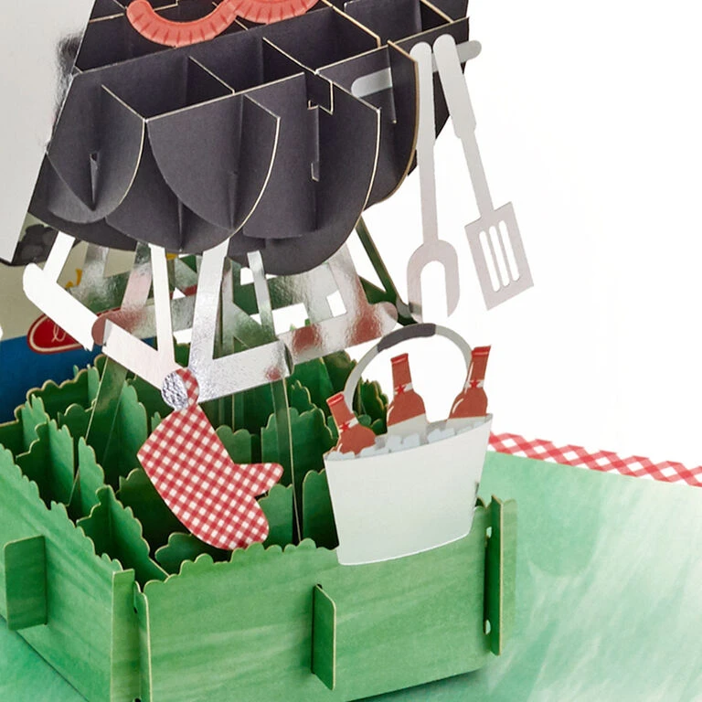 Hallmark Just For You BBQ Grill 3D Pop-Up Birthday Card 5 Hallmark Just For You BBQ Grill 3D Pop-Up Birthday Card - Image 5