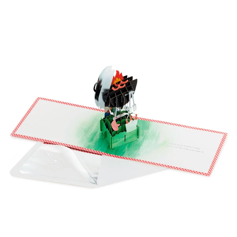Hallmark BBQ Grill 3D Pop-Up Father's Day Card For Dad 3 Hallmark BBQ Grill 3D Pop-Up Father's Day Card For Dad - Image 3