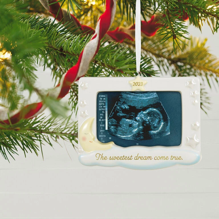Hallmark Sweetest Dream Come True 2023 Porcelain Photo Frame Ornament 2 Hallmark Sweetest Dream Come True 2023 Porcelain Photo Frame Ornament - Image 2