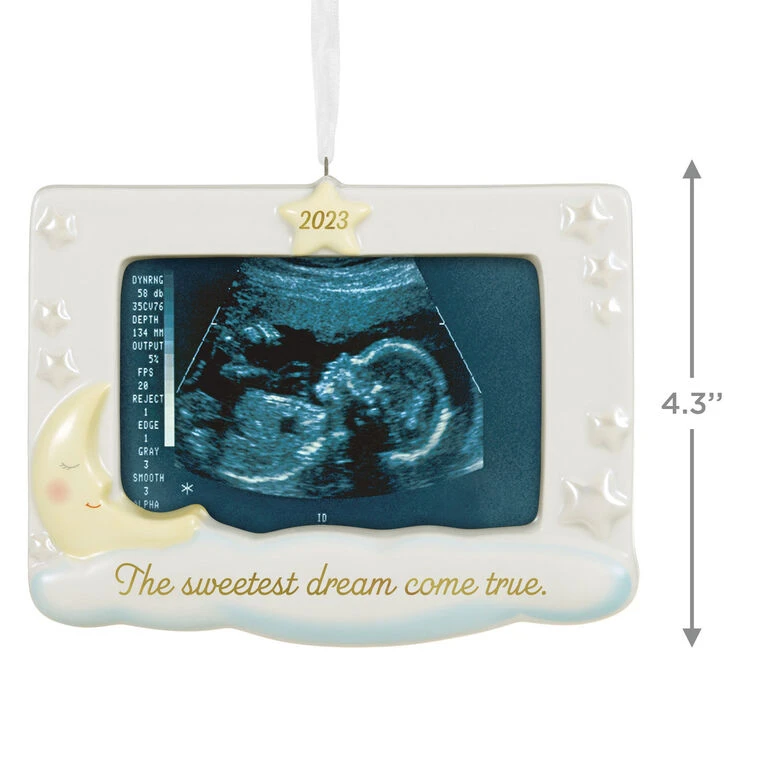 Hallmark Sweetest Dream Come True 2023 Porcelain Photo Frame Ornament 3 Hallmark Sweetest Dream Come True 2023 Porcelain Photo Frame Ornament - Image 3