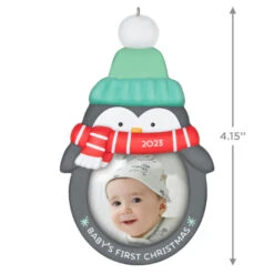 Hallmark Baby's 1st Christmas 2023 Photo Frame Ornament 8 Hallmark Baby's 1st Christmas 2023 Photo Frame Ornament -Hallmark Babys 1st Christmas Penquin Frame Keepsake Ornament 1699QGO2719 03
