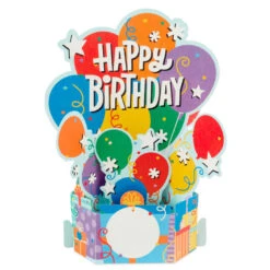 Hallmark Balloon Bouquet Boxed Pop-Up Birthday Cards, Pack Of 8 -Hallmark Balloon Bouquet Boxed Birthday Cards 5STZ1173 03