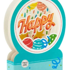 Hallmark All The Happiness Snow Globe Musical 3D Birthday Card With Motion 11 Hallmark All The Happiness Snow Globe Musical 3D Birthday Card With Motion -Hallmark Balloons Snow Globe Musical Motion 3DBirthday Card 1299WDR1212 04