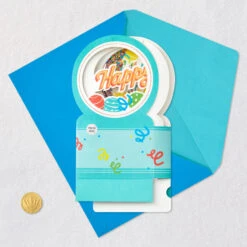 Hallmark All The Happiness Snow Globe Musical 3D Birthday Card With Motion 12 Hallmark All The Happiness Snow Globe Musical 3D Birthday Card With Motion -Hallmark Balloons Snow Globe Musical Motion 3DBirthday Card 1299WDR1212 05