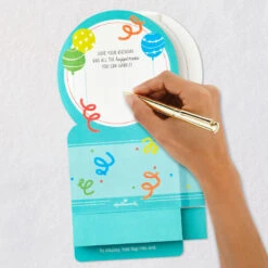 Hallmark All The Happiness Snow Globe Musical 3D Birthday Card With Motion 13 Hallmark All The Happiness Snow Globe Musical 3D Birthday Card With Motion -Hallmark Balloons Snow Globe Musical Motion 3DBirthday Card 1299WDR1212 06