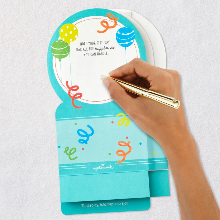 Hallmark All The Happiness Snow Globe Musical 3D Birthday Card With Motion 6 Hallmark All The Happiness Snow Globe Musical 3D Birthday Card With Motion - Image 6