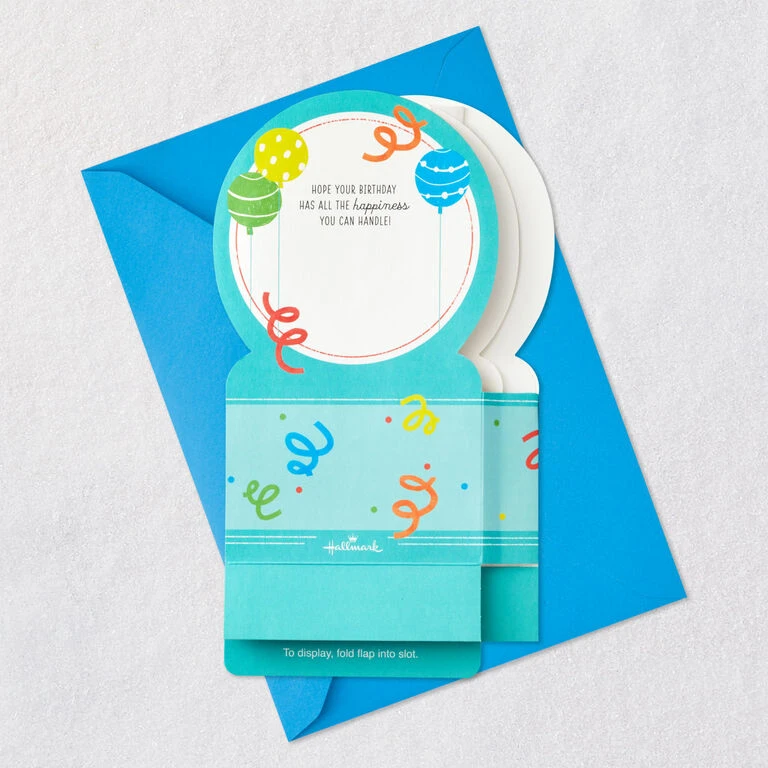 Hallmark All The Happiness Snow Globe Musical 3D Birthday Card With Motion 7 Hallmark All The Happiness Snow Globe Musical 3D Birthday Card With Motion - Image 7