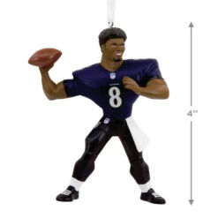 NFL Baltimore Ravens Lamar Jackson Hallmark Ornament 7 NFL Baltimore Ravens Lamar Jackson Hallmark Ornament -Hallmark Baltimore Ravens Lamar Jackson Christmas Ornament 1OSL2097 03