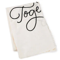 Hallmark Better Together Embroidered Throw Blanket, 80x60