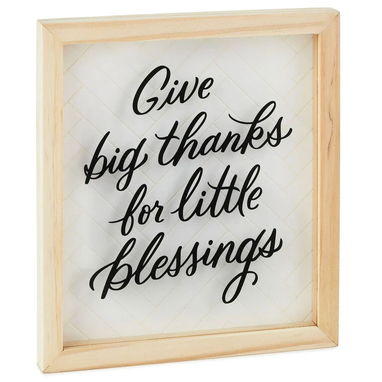 Hallmark Big Thanks Framed Quote Sign, 7x8 1 Hallmark Big Thanks Framed Quote Sign, 7x8