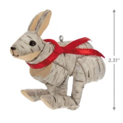 Hallmark Birch Hare Ornament 8 Hallmark Birch Hare Ornament -Hallmark Birch Wood Rabbit Keepsake Ornament 1599QGO2969 03