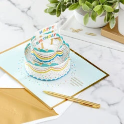 Hallmark Celebrating You Cake 3D Pop-Up Birthday Card -Hallmark Birthday Cake 3D PopUp Birthday Card 1299LAD2895 08