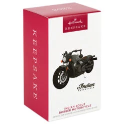 Hallmark Indian Motorcycle® Scout Bobber 2023 Metal Ornament -Hallmark Black Indian Motorcycle Keepsake Ornament 2199QXI6037 04