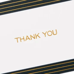 Hallmark Black And Gold Bulk Blank Thank-You Notes, Pack Of 50 -Hallmark Black and Gold Bulk Blank ThankYou Notes Assortment 1399WTU3882 06