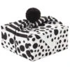 Hallmark 26" Black-and-White Fabric Gift Wrap With Elastic Band