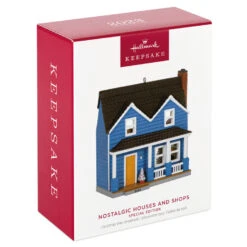 Hallmark Nostalgic Houses And Shops Special Edition 2023 Ornament -Hallmark Blue Clapboard House Keepsake Ornament 2599QXE3309 04