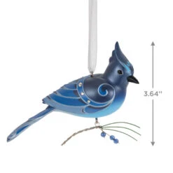 Hallmark The Beauty Of Birds Steller's Jay Ornament 8 Hallmark The Beauty Of Birds Steller's Jay Ornament -Hallmark Blue Jay Bird Keepsake Ornament 1799QXR8057 03