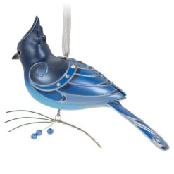 Hallmark The Beauty Of Birds Steller's Jay Ornament 11 Hallmark The Beauty Of Birds Steller's Jay Ornament -Hallmark Blue Jay Bird Keepsake Ornament 1799QXR8057 06