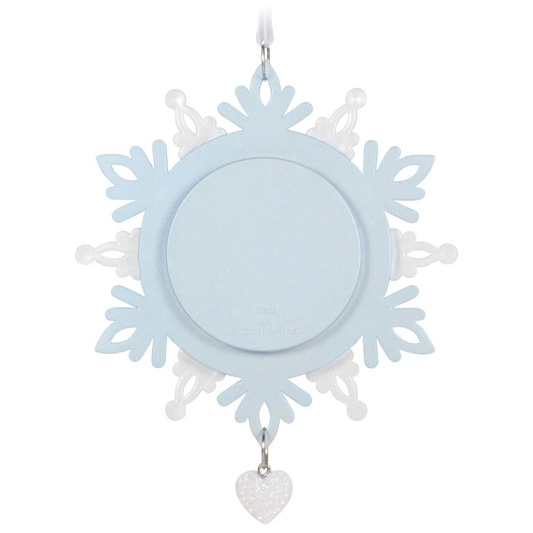 Hallmark Our First Christmas Together Snowflake 2023 Photo Frame Ornament 6 Hallmark Our First Christmas Together Snowflake 2023 Photo Frame Ornament - Image 6