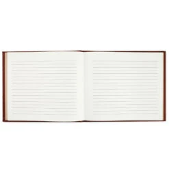 Hallmark Brown Hexagonal Pattern Guest Book 6 Hallmark Brown Hexagonal Pattern Guest Book -Hallmark Brown Faux Leather Geometric Pattern Guest Book 1EDY3152 03