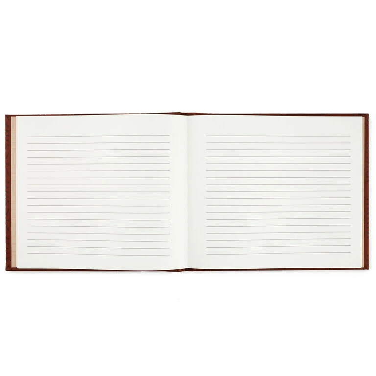 Hallmark Brown Hexagonal Pattern Guest Book 3 Hallmark Brown Hexagonal Pattern Guest Book - Image 3