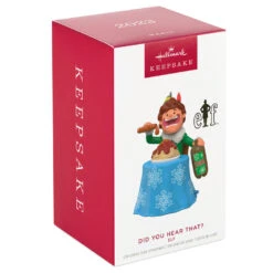 Hallmark Elf Did You Hear That? Ornament With Sound 9 Hallmark Elf Did You Hear That? Ornament With Sound -Hallmark Buddy the Elf With Spaghetti Keepsake Ornament 2099QXI6097 04