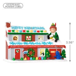 Hallmark Elf Crazy Christmas Cheer Musical Ornament With Light 8 Hallmark Elf Crazy Christmas Cheer Musical Ornament With Light -Hallmark Buddy the Elf on Christmas House Keepsake Ornament 3999QXI7069 03