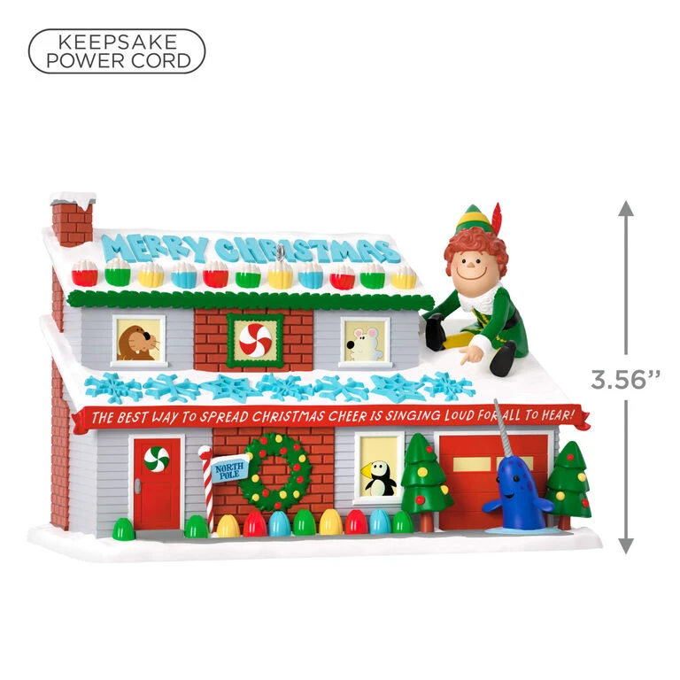Hallmark Elf Crazy Christmas Cheer Musical Ornament With Light 3 Hallmark Elf Crazy Christmas Cheer Musical Ornament With Light - Image 3