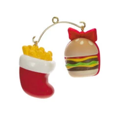 Hallmark Mini A Perfect Pairing Ornaments, Set Of 2 12 Hallmark Mini A Perfect Pairing Ornaments, Set Of 2 -Hallmark Burger and Fries Keepsake Ornaments 1499QXM9207 06