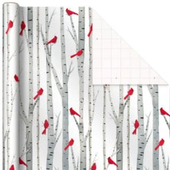 Hallmark Winter Wonder 3-Pack Christmas Wrapping Paper Assortment, 120 Sq. Ft. 11 Hallmark Winter Wonder 3-Pack Christmas Wrapping Paper Assortment, 120 Sq. Ft. -Hallmark Cardinals Snowflakes and Village Gift Wrap Pack 5JXW1075 05