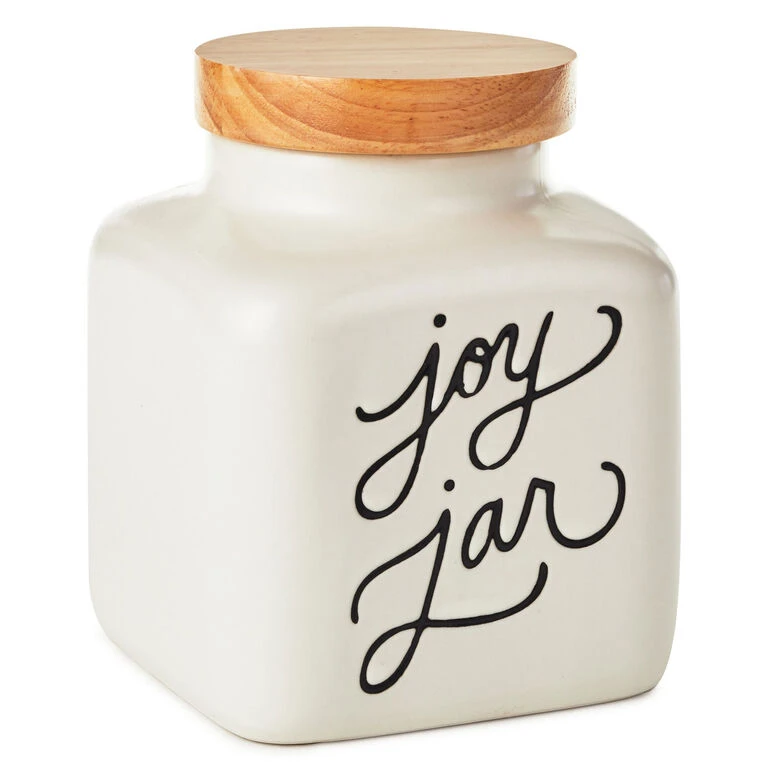 Hallmark Ceramic Joy Jar And Notepad, Set Of 2 1 Hallmark Ceramic Joy Jar And Notepad, Set Of 2