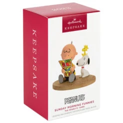 Hallmark The Peanuts® Gang Sunday Morning Funnies Ornament -Hallmark Charlie Brown Reading Comics Keepsake Ornament 2199QXI7039 04