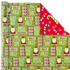 Hallmark Christmas Cheer 4-Pack Reversible Wrapping Paper Assortment, 150 Sq. Ft. 10 Hallmark Christmas Cheer 4-Pack Reversible Wrapping Paper Assortment, 150 Sq. Ft. -Hallmark Christmas Cheer Assortment Reversible Wrapping Paper 5JXW1736 04