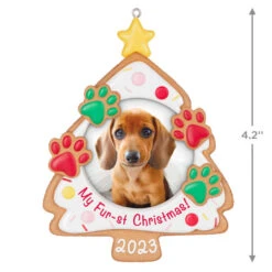 Hallmark My Fur-st Christmas 2023 Photo Frame Ornament 8 Hallmark My Fur-st Christmas 2023 Photo Frame Ornament -Hallmark Christmas Cookie Pet Picture Frame Keepsake Ornament 1599QGO2607 03