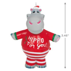 Hallmark I Want A Hippopotamus For Christmas Musical Ornament 8 Hallmark I Want A Hippopotamus For Christmas Musical Ornament -Hallmark Christmas Hippopotamus Keepsake Ornament 2099QGO2627 03