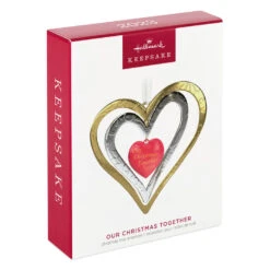 Hallmark Our Christmas Together 2023 Metal Ornament 9 Hallmark Our Christmas Together 2023 Metal Ornament -Hallmark Christmas Together Metal Hearts Keepsake Ornament 1899QGO2889 04
