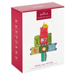 Hallmark Travel All The Way 2023 Ornament -Hallmark Christmas Tree of Luggage Keepsake Ornament 1899QGO2907 04