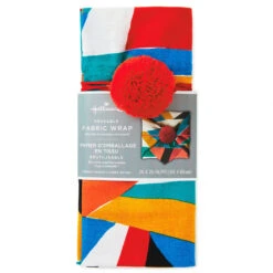 Hallmark 26" Colorful Abstract Fabric Gift Wrap With Elastic Band 11 Hallmark 26" Colorful Abstract Fabric Gift Wrap With Elastic Band -Hallmark Colorful Abstract Fabric Gift Wrap With Elastic Band 1299EJR6379 06