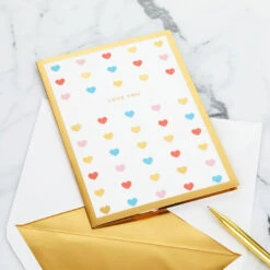 Hallmark Love You Always 3D Pop-Up Love Card -Hallmark Colorful Hearts 3D PopUp Love Card 1299LAD2904 06