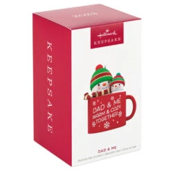 Hallmark Dad & Me Hot Cocoa Mug 2023 Ornament -Hallmark Dad Me Snowmen in Mug Keepsake Ornament 1599QGO2579 04