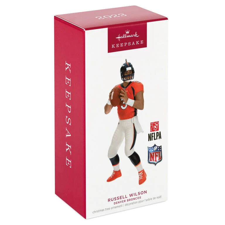 Hallmark NFL Denver Broncos Russell Wilson Ornament 4 Hallmark NFL Denver Broncos Russell Wilson Ornament - Image 4